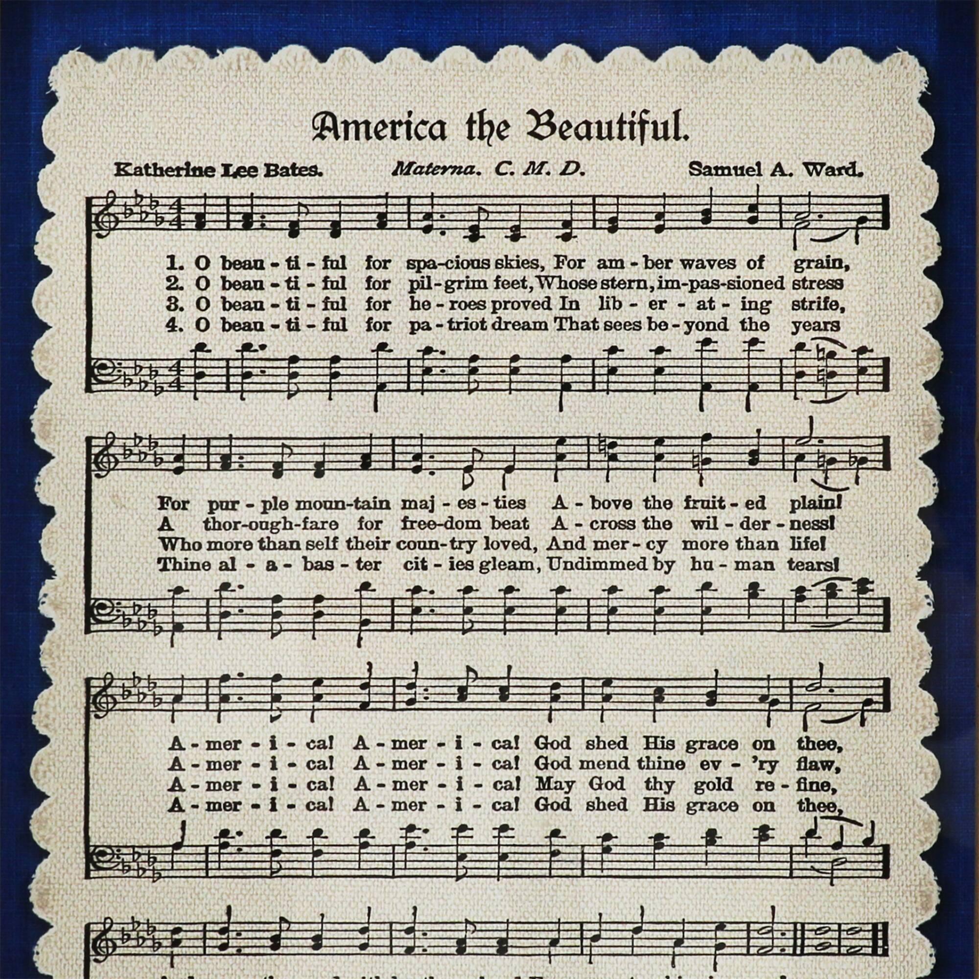 Red, White & Blue 11" America the Beautiful Music Wall Décor by Celebrate It™